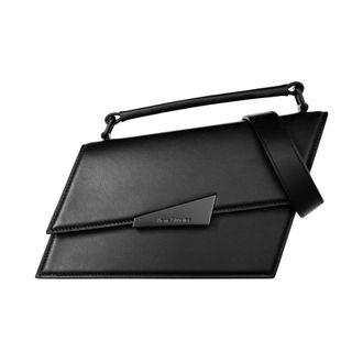 Acne Studios Handbags, female, Black, Size: ONE SIZE Distortion Mini Crossbody Bag