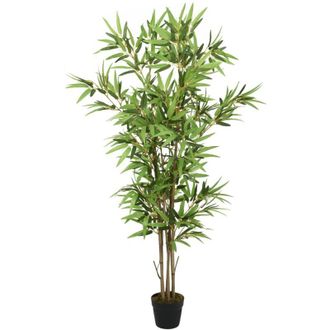 vidaXL Rbol De Bamb&uacute; Artificial Con 828 Hojas Verde 150 Cm Vidaxl