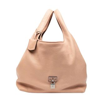 Loewe Pre-owned Leren Hobo Tas - Dames - Vintage Handtas - Beige - ONE Size - Leer - Vintage