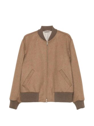 Lardini geribbeld bomberjack met ritssluiting