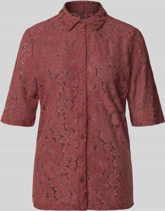Vero Moda Regular Fit Bluse aus Baumwoll-Mix Modell HONEY in Bordeaux, Gr&ouml;&szlig;e XL