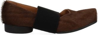 Uma Wang Brown Square-Toe Ballet Flats
