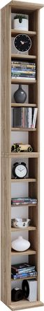 ebuy24 Ebuy24 - Estante De Madera Vcm De Pie Gabinete De Cd De Ahorro De Espacio Para 204 Cd O 72 Dvds Dimensiones: 180 X An. 21 X T. 20 Cm Estante De Dvd El