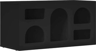vidaXL Mueble De Tv Negro 80 X 35 X 40 Cm Madera De Ingenier&iacute;a Vidaxl