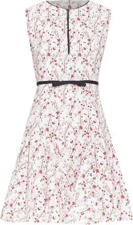 Giambattista Valli nylon silk floral print dress