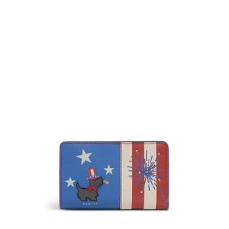 Radley London Fireworks And Stripes Medium Flapover Wallet in Cobalt at Nordstrom
