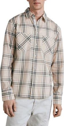 Rag & Bone Gus Plaid Button-Up Shirtt in Whitepld at Nordstrom Rack, Size X-Small