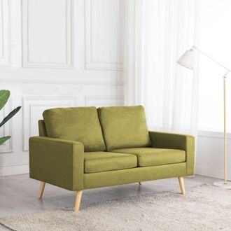 vidaXL 2 Colocar Tela Verde Sof&aacute; - 247763