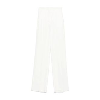 Max Mara Dames, Broeken, Wit, Maat: XS Katoen