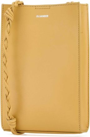 Jil Sander Womens Shoulder Bag Yellow Calf