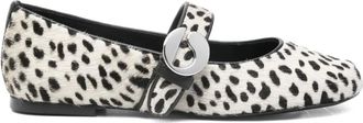 Coperni Ballerine in pelle - WHITE AND BLACK