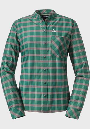 Sch&ouml;ffel Outdoorbluse SCH&Ouml;FFEL Blouse Pianosa L, Damen, Gr. 36, gr&uuml;n (6855, gr&uuml;n), Oberstoff : 92% Nylon 8% Elasthan, bequem, V-Ausschnitt, Blusen Outdoorbluse