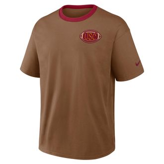 Nike USC Academic Max90 Nike Mens College T-Shirt in Brown | 04T60JKESCJ-VG3