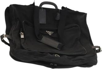 Prada Pre-owned Vintage Kledinghoes - Dames - Vintage Weekendtas - Zwart - ONE Size - Leer - Vintage