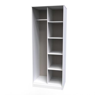 Welcome Furniture Havana Ready Assembled Open Wardrobe - White Matt - Welcome Furniture | TJ Hughes
