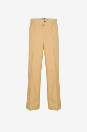 Moncler Gerade Jogginghose aus Flanell mit Logostickerei