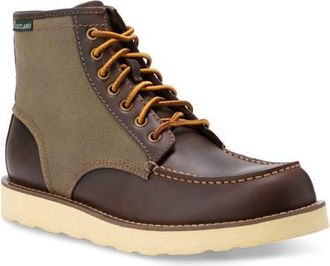 Eastland Lumber Up Moc Toe Boot in Brown Suede/Olive at Nordstrom, Size 10.5