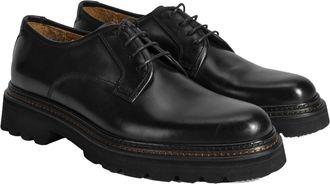Desa Man Casual Lace-Ups - Leather Lining, Easy On/Off, Flat Heel, Breathable | Black - 41