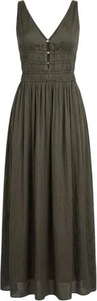 Liu Jo Longuette Jurk - Dames - Maxi kleedjes - Groen - M - Kleedjes