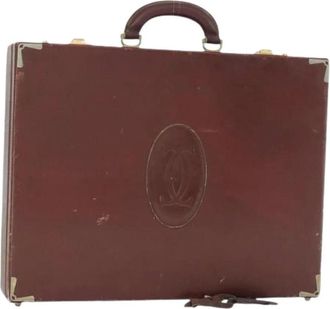 Cartier Pre-owned Handbags, female, Red, Size: ONE SIZE Pre-owned Trunk Handbag