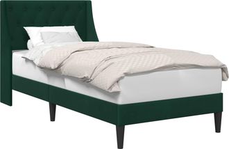 vidaXL Estructura De Cama Verde Oscuro 100 X 200 Cm Terciopelo Vidaxl