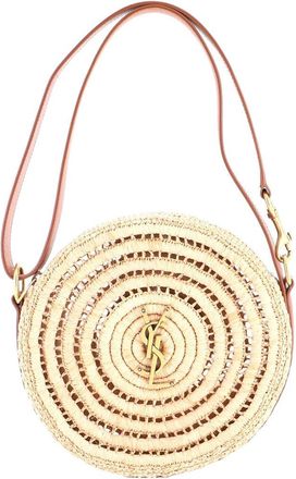 Saint Laurent Monogram Round Camera Bag Raffia (Authentic Pre-Loved)