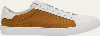 Ron White Mens Dawson Low-Top Weatherproof Suede Sneakers