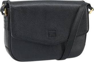 Burberry Pre-owned Vintage Schoudertas - Dames - Vintage Schoudertas - Zwart - ONE Size - Leer - Vintage