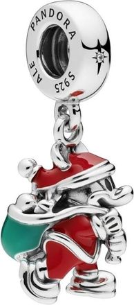 Pandora Mickey Santa with Gift Bag Dangle - female - Pandora - Jewellery - Multicolor - ONE SIZE - Accessories