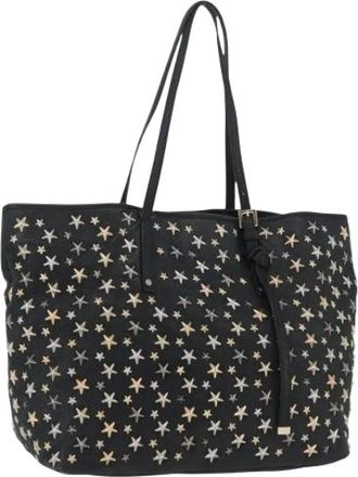 Jimmy Choo London Pre-owned Tote Bags, female, Black, Size: ONE SIZE Pre-owned Leather Tote Bag