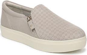 Dr. Scholls Madison Side Zip Slip-On Sneaker in Oyster Grey Fabric at Nordstrom Rack, Size 9.5