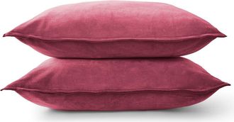 Christy Harewood Luxury Double Sided Velvet Sham Pair in Fuchsia at Nordstrom
