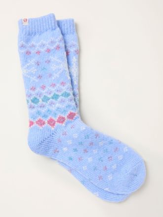 Fat Face FatFace Blue Fairisle Super Soft Socks
