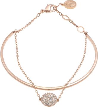 Swarovski Meteora Rose Gold-Tone Bangle Bracelet