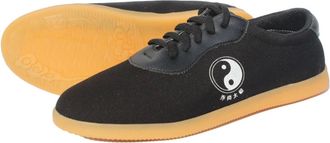 Generic Martial Arts Shoes,Taekwondo Tai-Chi Kung-Fu Trainers Adult Child Non-Slip Breathable Gym Outdoor Sports(Black,6.5 UK)