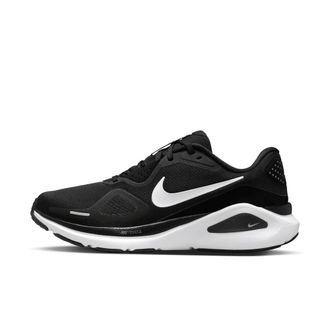 Nike Nike Womens Structure 26 Running Shoes, Black/White/Cool Grey/Metallic, 7.5