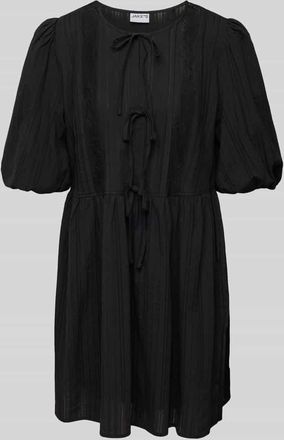 Jake*s Casual Minikleid mit Schn&uuml;rverschluss in Black, Gr&ouml;&szlig;e 34