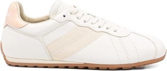 Woolrich White Flat Seta Silk-Low-Profile Sneakers