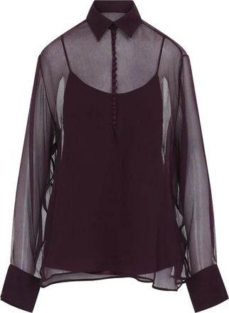 Ermanno Scervino Camicia in seta - - Blouses & Shirts - Donna - Viola - S