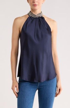 SIMKHAI Navi Embellished Top in Midnight at Nordstrom Rack, Size X-Small