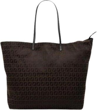 Fendi Pre-owned Tote Bag - Dames - Vintage Shopper - Bruin - ONE Size - Leer - Vintage