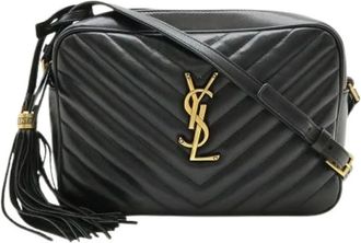 Saint Laurent Pre-owned Cross Body Bags, female, Black, Size: ONE SIZE Pre-owned Leather shoulder-bags