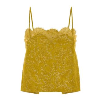 Saint Laurent Mujer, Camisetas, Amarillo, Talla: M
