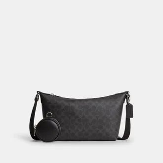 Coach Small Finn Crossbody Bag With Pouch In Signature Canvas
