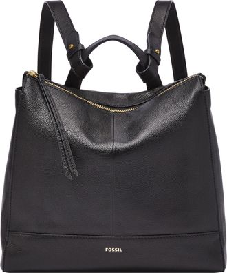 Fossil Womens Elina Leather Convertible Small Backpack