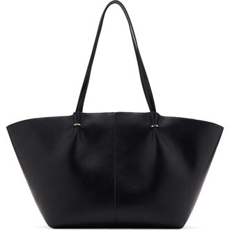 Mango Faux Leather Shopper Bag in Black at Nordstrom