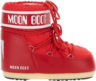 Moon Boot Icon Low Boots - Dames - Winterlaarzen - Rood - 45 EU - Leer - Schoenen