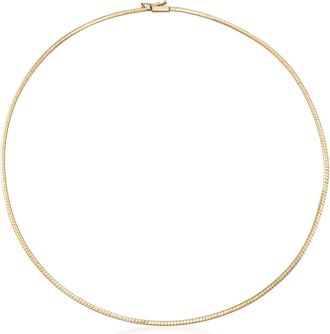Ross-Simons Italian 2mm 14kt Yellow Gold Omega Necklace
