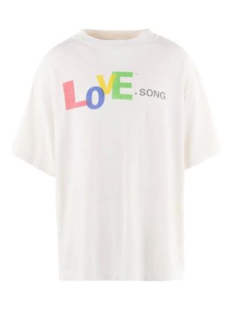 Saint Mxxxxxx Love Song T-shirt - men - Cotton - L - White