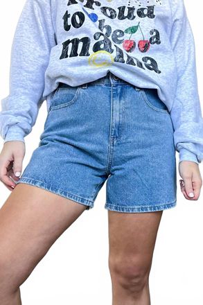 Wishlist Perfect Mom Short In Denim